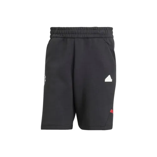 Adidas Manchester United Черные Мужские Спортивные Шорты