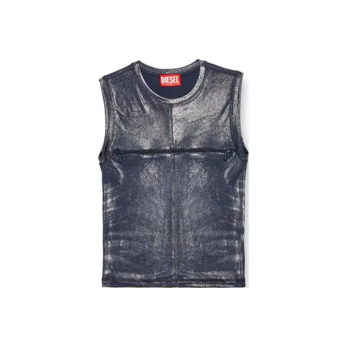 DIESEL FW24 Майка Женская Синяя