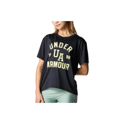 Under Armour Tech Рукав с оборванным плечом T-рубашка Женская Черная