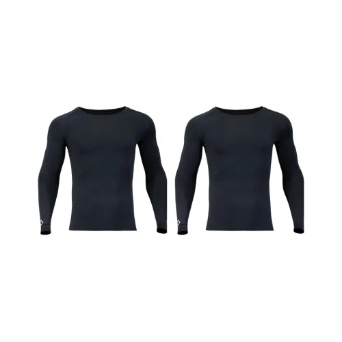 RIGORER Баскетбол Термическая Облегающая крой Длинный рукав Спортивная одежда для тренировок с флисовой подкладкой Унисекс 2 шт