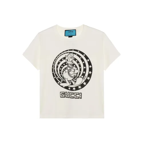 GUCCI Стандартная футболка женская бежево-желтая