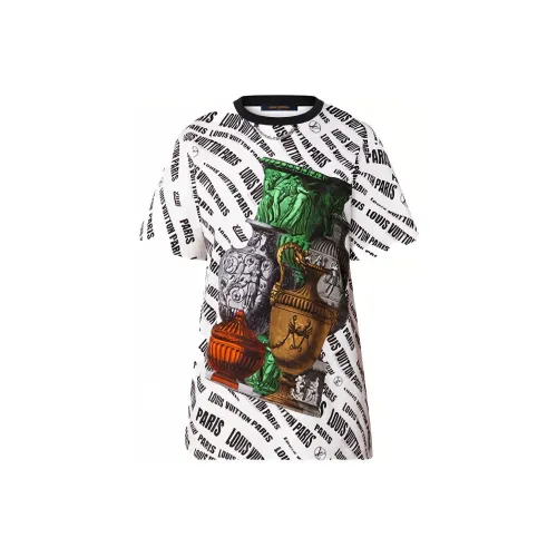 LOUIS VUITTON FW21 Стандартная футболка Женская Белая