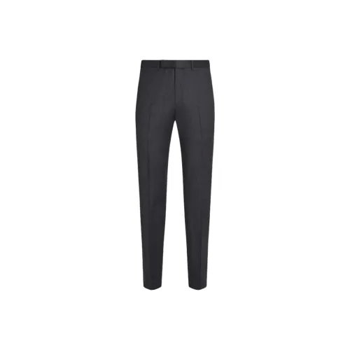 Ermenegildo Zegna Темно-серые Мужские Повседневные Штаны