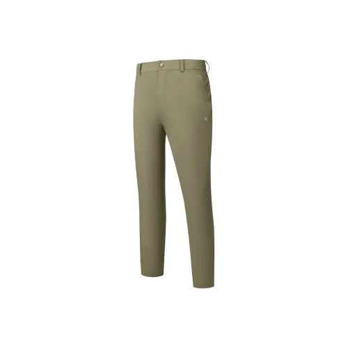 QIAODAN Повседневные брюки Мужские Угольный Мшисто-зеленый