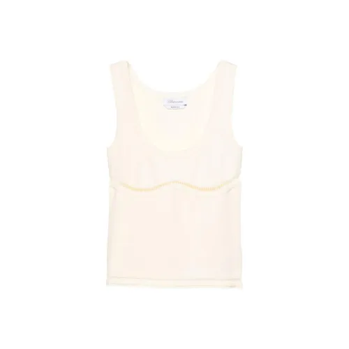 Blumarine SS24 Майка Женская Айвори Белый