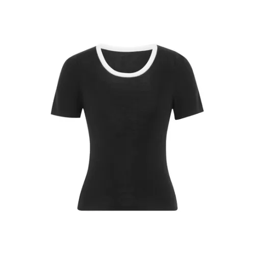 MEIYANG Черные Женские Футболки