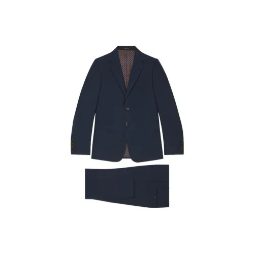 GUCCI FW23 Бизнес-костюм Куртка Мужская Синяя