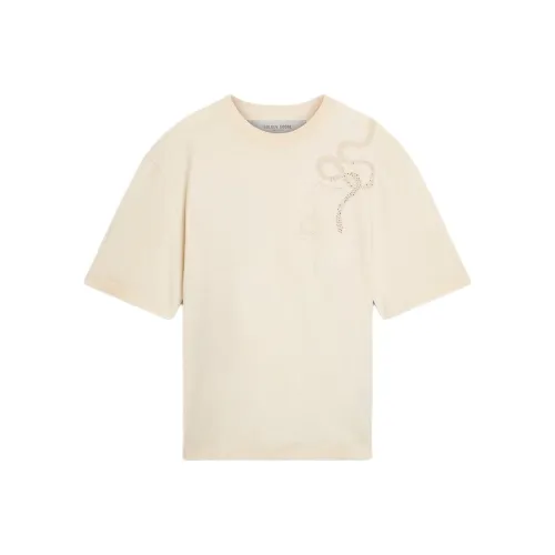 Golden Goose Выцветшие Белые Женские Футболки