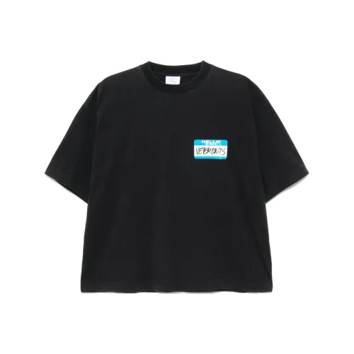 Vetements Черные Женские Футболки