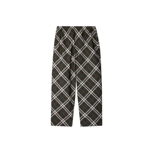 Burberry FW24 Повседневные брюки Мужские Зеленые