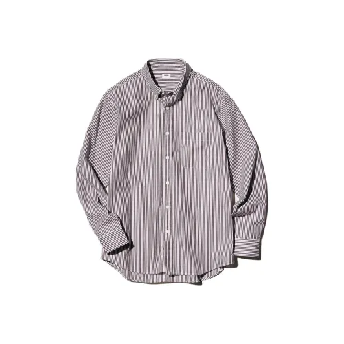 UNIQLO Бургундский Унисекс Рубашки
