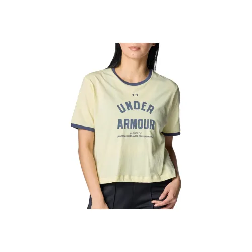 Under Armour Стандартная футболка женская светло-зеленая 730