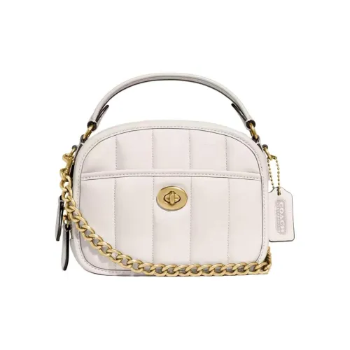 COACH Lunchbo Овчина Сумка через плечо Сумка Маленькая Женская Белая