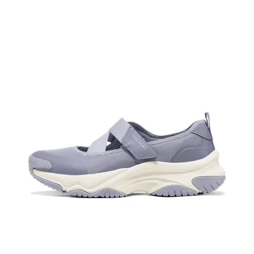 Skechers MOONHIKER Туфли Мэри Джейн Серые Женские