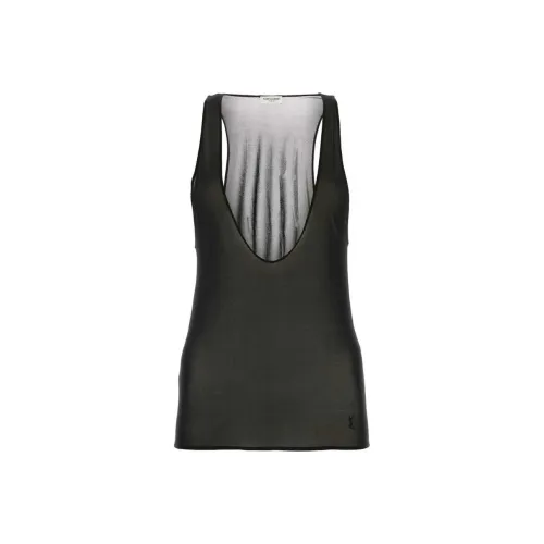 SAINT LAURENT Майка Женская Черная