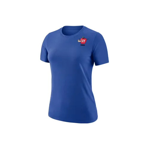 NIKE Королевский синий Женские футболки