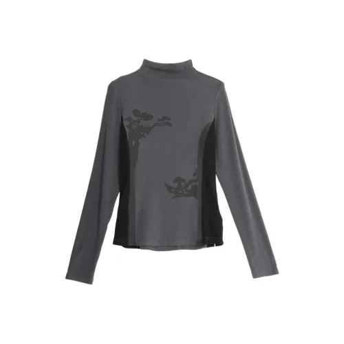 SETIROM Темно-серые Женские Футболки