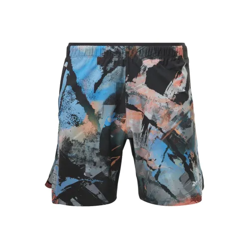 Reebok Ts STRENGTH 3,0 AOP Спортивные шорты Мужские Черные Синие