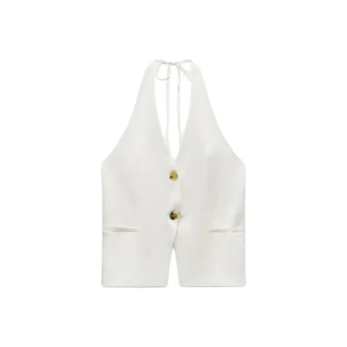 ZARA Trf Майка Женская Белая