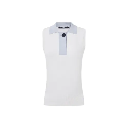 Karl Lagerfeld Майка Женская Белая