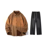 Костюм (Caramel Shirt + Black Jeans)