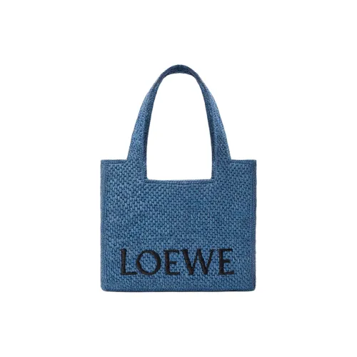 LOEWE Рафия Тоут Сумка Сумка для покупок Сумка на плечо Средняя Женская Светло-синяя