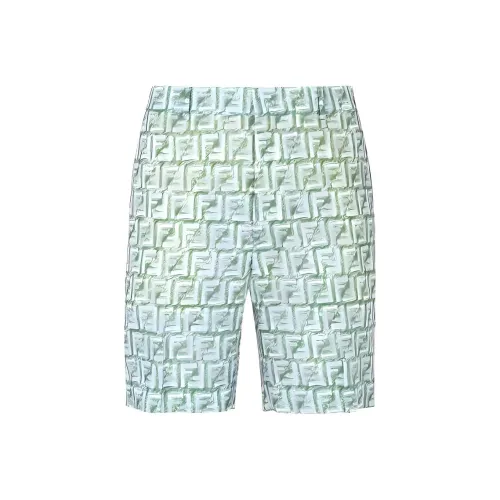 FENDI Повседневные шорты Мужские Зеленые