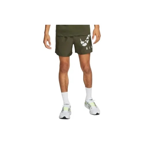 nike Повседневные шорты Мужские Оливково-зеленые