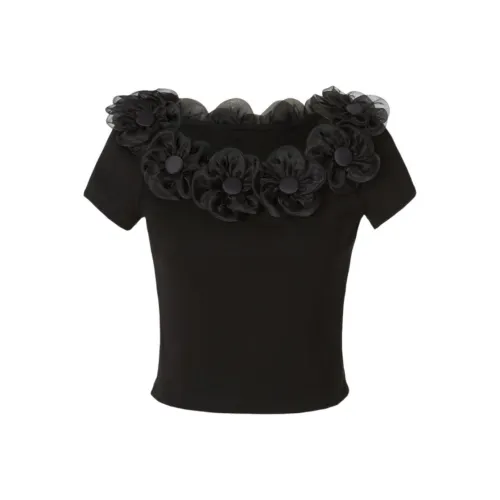 CatPunch Черные Женские Футболки