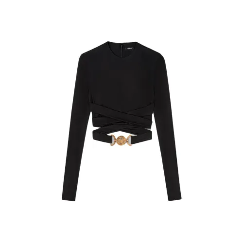 VERSACE FW22 КРОП ТОП Женский Черный