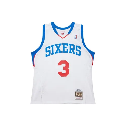 MITCHELL NESS x NBA Philadelphia 76ers Баскетбольная Джерси Мужская Белая
