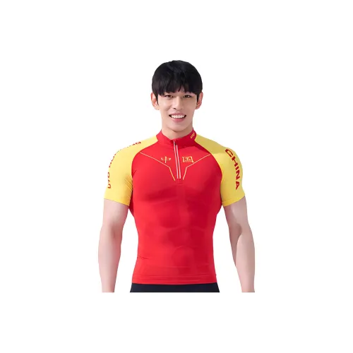 UTO Китай Красный Мужские Беговые Т-Рубашки