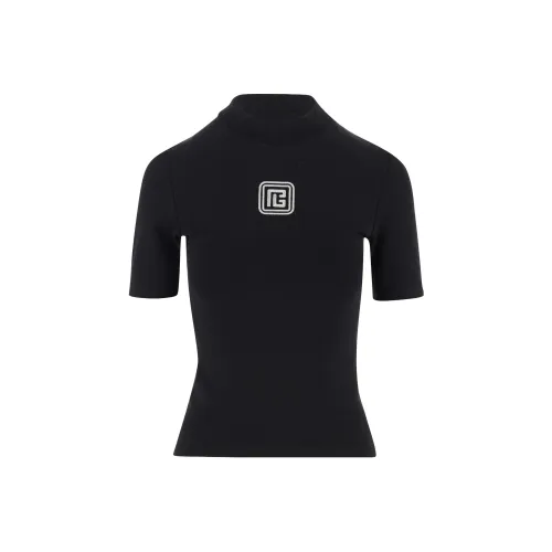 BALMAIN Черные Женские T-рубашки