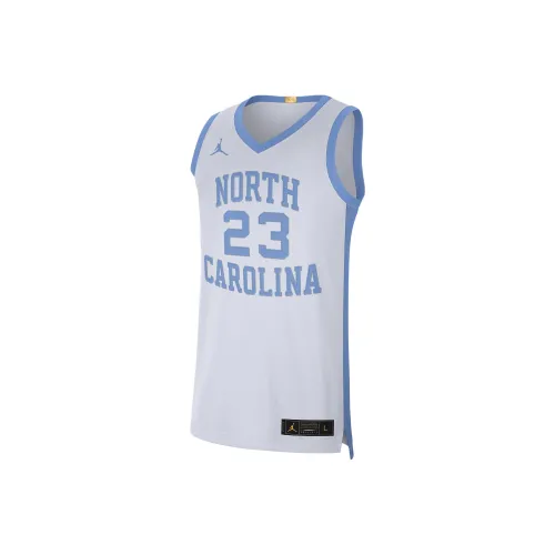 Jordan Баскетбольная Джерси Мужская Белая и Синяя