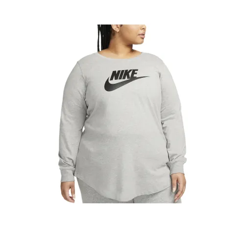 NIKE Темно-серые Женские Футболки