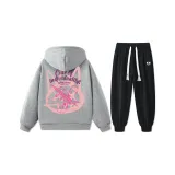 Серый свитшот + черные штаны