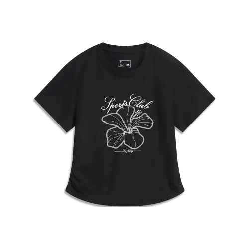 LINING Sports Life Collection T-Shirt Женская Черная