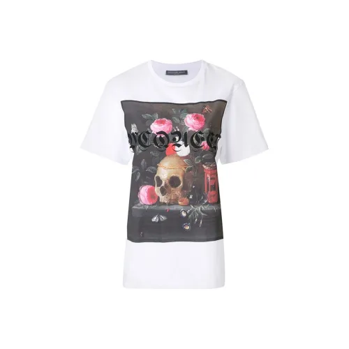 Alexander McQueen T-рубашка Женская Белая
