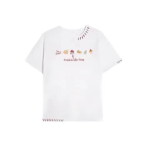 SYEEE WITH U Стандартная T-рубашка Женская Белая