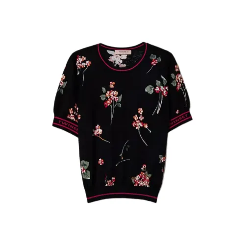 TWINSET Milano T Рубашка Женская Черная