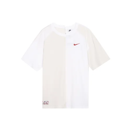 Nike Т-рубашка с рукавом-трубкой женская белая