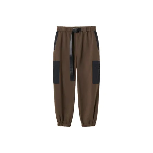 WAYNEXZAVIER Повседневные брюки Мужские Темно-кофейный