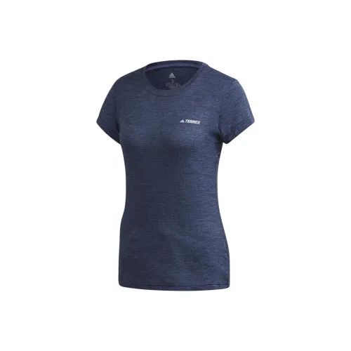 Adidas Синие Женские Футболки