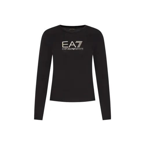 EMPORIO ARMANI EA7 T Рубашка Женская Черная