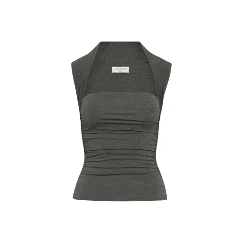 Aritzia Майка Женские Heather Charcoal Камень Phoebe Wannamaker Charcoal