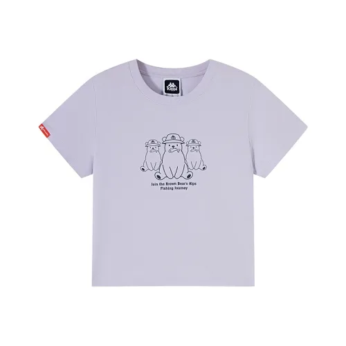 KAPPA Летний T-Shirt Женская Фиолетовая