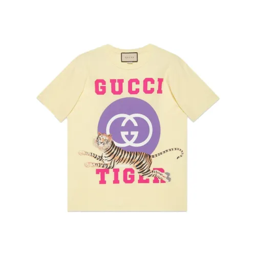 GUCCI T-рубашка Женская Светло-желтая