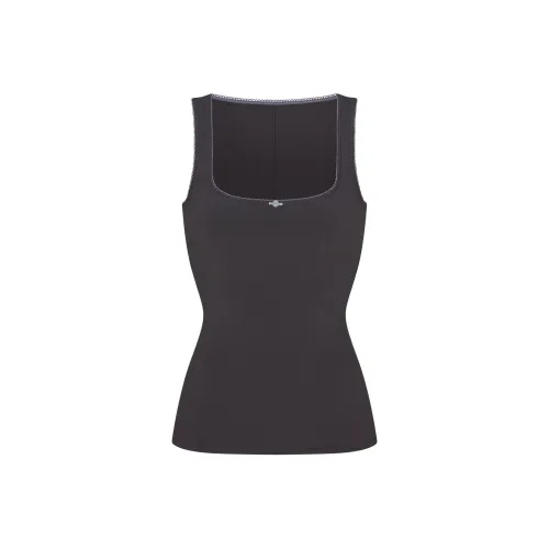 SKIMS Valentine's Day Collection SS25 Майка Женская Пепельная Контрастность Серый Контрастность