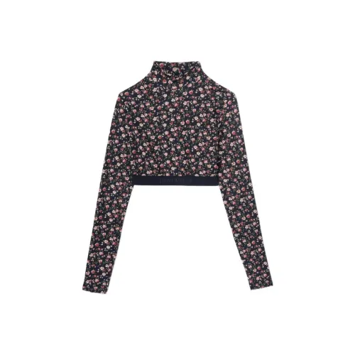 PALM ANGELS Черный Женские Короткие Топы