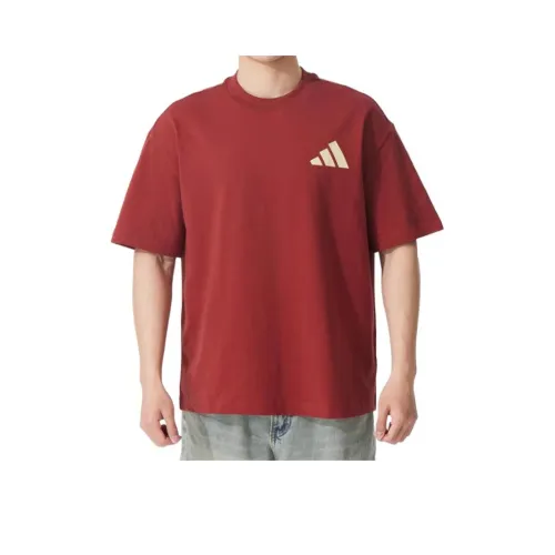 Adidas Красный Унисекс Футболки